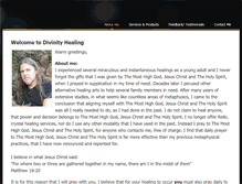 Tablet Screenshot of divinityhealing.com